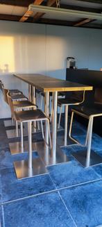 hoge tafels , sta tafels (3 stuks uit horeca zware uitvoeri, Huis en Inrichting, Tafels | Eettafels, Ophalen, Gebruikt