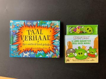 Taalverhaal( pop up boek)  en angry birds beschikbaar voor biedingen