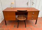 Bureau scandinave teck vintage, Comme neuf, Bureau