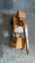 Vintage houten speelgoed camion pet kraanen  met locomotief, Kinderen en Baby's, Ophalen, Gebruikt