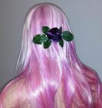 haarspeld paarse roos, Bijoux, Sacs & Beauté, Beauté | Soins des cheveux, Épingle à cheveux, Envoi, Neuf