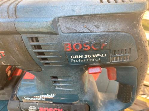 Bosch boorhamer 36volt en5 topbatterijen 36v en kofferbak Bo, Doe-het-zelf en Bouw, Gereedschap | Boormachines, Zo goed als nieuw