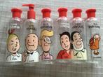 6 lege flesjes Suske en Wiske haargel.  Shampoo enz, Verzamelen, Stripfiguren, Ophalen of Verzenden, Suske en Wiske, Gebruikt