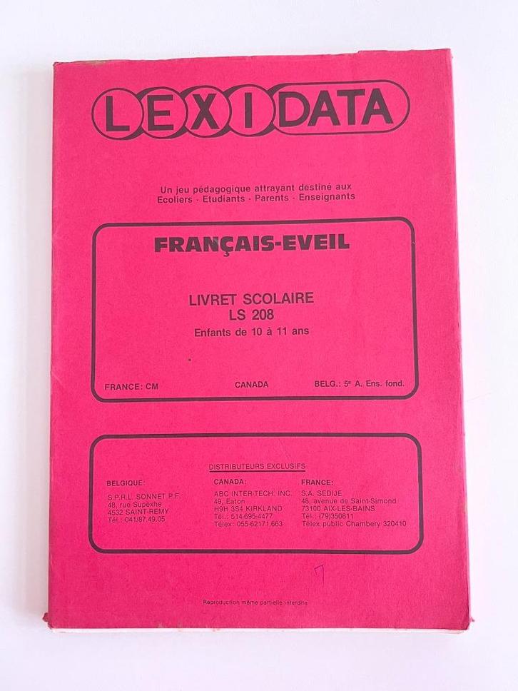 Livret Lexidata Français-éveil pour enfants de 10 à 11 ans, Kinderen en Baby's, Speelgoed | Educatief en Creatief, Taal en Lezen