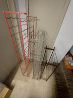 2 metalen wijnrekken (90 en 96 flessen)- kan ook apart, Huis en Inrichting, Woonaccessoires | Wijnrekken, Ophalen, Zo goed als nieuw