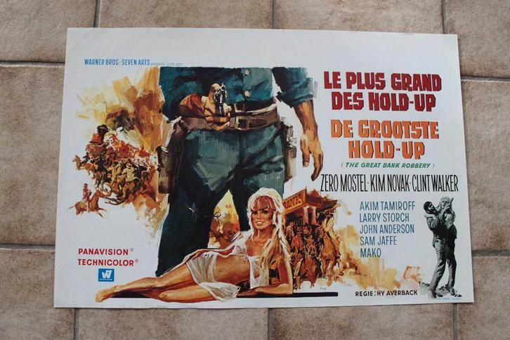 filmaffiche The Great Bank Robbery 1969 filmposter, Collections, Posters & Affiches, Comme neuf, Cinéma et TV, A1 jusqu'à A3, Rectangulaire horizontal