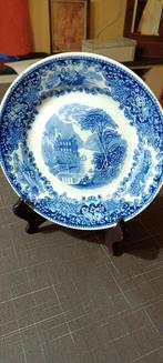 Blauw wit Hollands bord, incl standaard, Antiek en Kunst, Ophalen