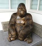 Mooi tuinbeeld van een gorilla., Tuin en Terras, Tuinbeelden, Ophalen, Zo goed als nieuw, Kunststof, Dierenbeeld