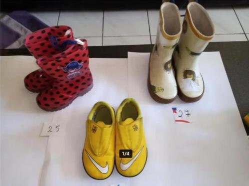 lot schoenen, laarzen, crocs - 25 tot 29 - jongens/meisjes, Enfants & Bébés, Vêtements enfant | Chaussures & Chaussettes, Utilisé