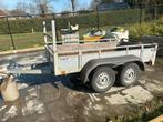 Aanhangwagen dubbelasser ongeremd 750kg, Auto diversen, Aanhangers en Bagagewagens, Ophalen, Gebruikt