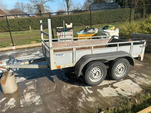 Aanhangwagen dubbelasser ongeremd 750kg, Auto diversen, Aanhangers en Bagagewagens, Gebruikt, Ophalen