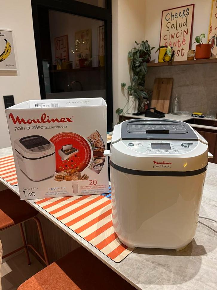 Moulinex OW250110 - Broodbakmachine - Wit, Electroménager, Machines à pain, Comme neuf, Enlèvement