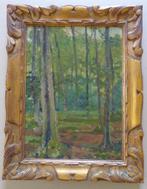 MAURICE PAUL / SOUS-BOIS / OLIEVERF KARTON / 41x32cm / KADER, Antiek en Kunst, Ophalen of Verzenden