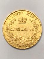 Munt goud Australie sovereign Victoria  1870 Sydney mint, Ophalen of Verzenden, Overige landen, Losse munt, Goud
