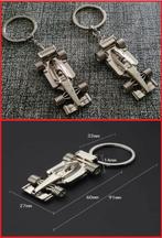 F1 sleutelhanger (Metaal)  Chrome Totaal lengte  91mm Lengte, Ophalen of Verzenden, Nieuw, Sport