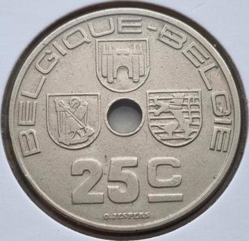 Medailleslag 25 Cent 1939 Fr./Vl. Leopold III  beschikbaar voor biedingen