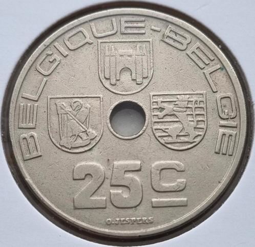 Medailleslag 25 Cent 1939 Fr./Vl. Leopold III, Postzegels en Munten, Munten | België, Losse munt, Overig, Ophalen of Verzenden