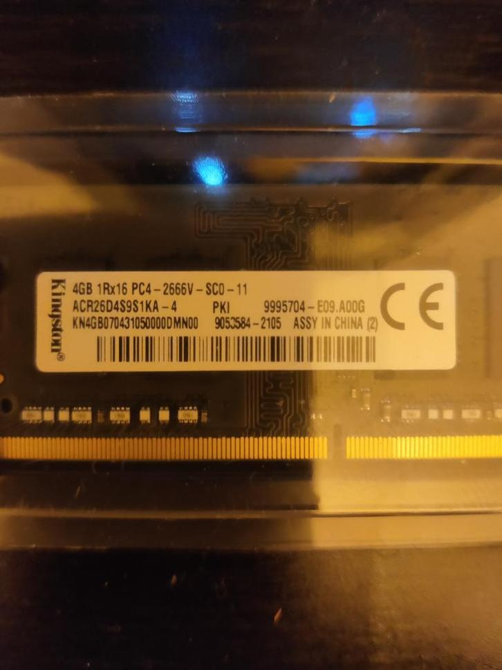 4GB RAM geheugenstick., Computers en Software, RAM geheugen, Gebruikt, Laptop, 4 GB, DDR4, Ophalen of Verzenden