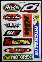 Airoh Akrapovic Michelin Maxxis Motorex stickerset motor