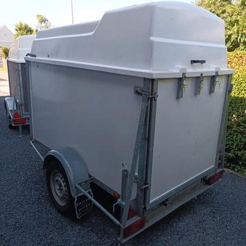 Gesloten aanhangwagen TE HUUR max 750kg 