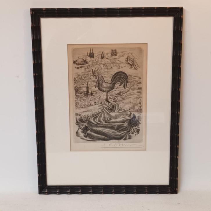 Gustaaf de Bruyne (1914-1981) - ets - handgesigneerd, Antiek en Kunst, Kunst | Etsen en Gravures, Ophalen of Verzenden