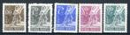 INDONESIE: ZB 112/116 MH 1953 Frankeerzegels, Postzegels en Munten, Ophalen of Verzenden, Postfris, Zuidoost-Azië