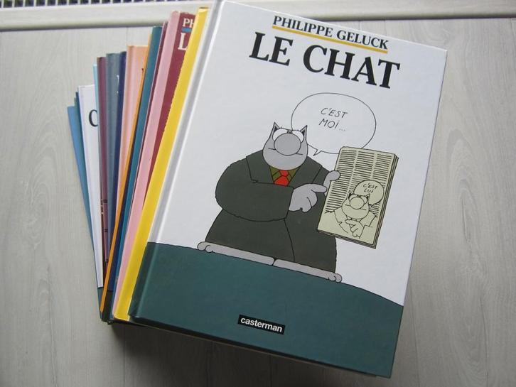 Philippe Geluck, le Chat et autres... - Voir description, Boeken, Stripverhalen, Zo goed als nieuw, Meerdere stripboeken, Ophalen of Verzenden
