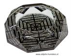 SIGAARASBAK DIAMONDS BLACK 4 LEGGERS - 18 cm!.  sab24, Verzenden, Nieuw, Asbak