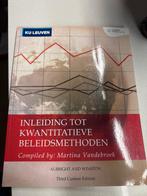 Kwantitatieve Beleidsmethoden (Vandebroek) – 2 boeken, Boeken, Studieboeken en Cursussen, Ophalen, Zo goed als nieuw, Hogeschool