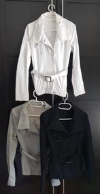 set van 3 nieuwe blazers maat medium zwart,wit en grijs, Kleding | Dames, Nieuw, Maat 38/40 (M), Wit, Verzenden