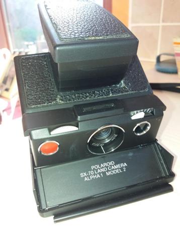 Polaroid SX70 + elektronische flitser, Audio, Tv en Foto, Ophalen, Gebruikt, Polaroid, Polaroid