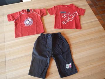 T-shirts pantalon 9 mois T74 beschikbaar voor biedingen