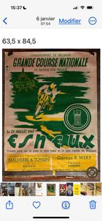 Affiche voor motorraces uit 1947, Verzamelen, Posters, Ophalen of Verzenden, Zo goed als nieuw