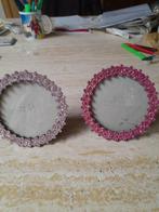 2 ronde fotokaders met strass-steentjes, Minder dan 50 cm, Minder dan 50 cm, Gebruikt, Ophalen of Verzenden
