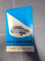Talbot Simca Chrysler Horizon Vraagbaak Handleiding, Ophalen of Verzenden