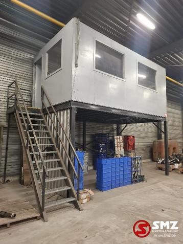 Occ Kantoorcontainer op verdiep met trap beschikbaar voor biedingen