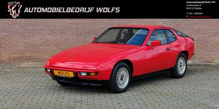 porsche 924, Auto's, Porsche, Bedrijf, Te koop, Benzine, Coupé, Handgeschakeld, Rood, Zwart, Leder en Stof, Ophalen