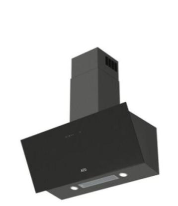 AEG zwarte dampkap, 600 à 800 m³/h, Hotte murale, Comme neuf, Enlèvement