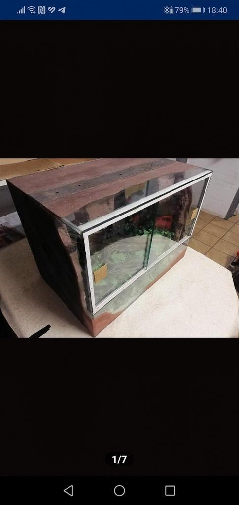 Terrarium 6mm glas, Dieren en Toebehoren, Reptielen en Amfibieën | Toebehoren, Gebruikt, Terrarium of Paludarium, Ophalen