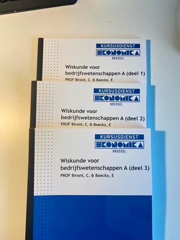 Wiskunde voor bedrijfswetenschappen A + oefeningen bundel beschikbaar voor biedingen