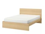 MALM Bedframe 160x200, Huis en Inrichting, Slaapkamer | Bedden, Ophalen, Bruin, Tweepersoons, Zo goed als nieuw