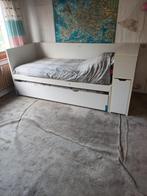 bed + uitschuifbaar logeerbed, Huis en Inrichting, Ophalen, Gebruikt, Eenpersoons, Ikea-achtig
