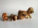 4 vintage knuffel hondjes opknappertjes, Verzamelen, Beren en Cherished Teddies, Ophalen of Verzenden, Gebruikt, Stoffen beer