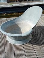 groot antiek zinken bad, Tuin en Terras, 60 cm of meer, Tuin, Rond, Gebruikt