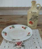 Franse landelijke keramieke KIRSCH fles met kersen, Huis en Inrichting, Woonaccessoires | Overige, Ophalen of Verzenden, -, -
