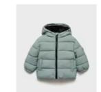 Mintgroene winterjas van Mango, maat 86, Jongetje of Meisje, Mango, Ophalen of Verzenden, Zo goed als nieuw