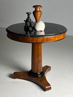 Mahonie center table antiek marmer, Ophalen of Verzenden