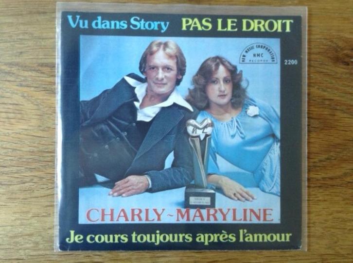 single charly et maryline, CD & DVD, Vinyles Singles, Single, Pop, 7 pouces, Enlèvement ou Envoi