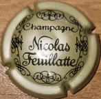 Champagnecapsule Nicolas FEUILLATTE donkergoud & zwart nr 8b, Verzamelen, Wijnen, Nieuw, Frankrijk, Ophalen of Verzenden, Champagne