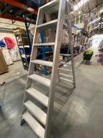 Trapladder 2x8 treden Solide, Doe-het-zelf en Bouw, Ladders en Trappen, Ophalen, Zo goed als nieuw, Ladder, Opvouwbaar of Inschuifbaar